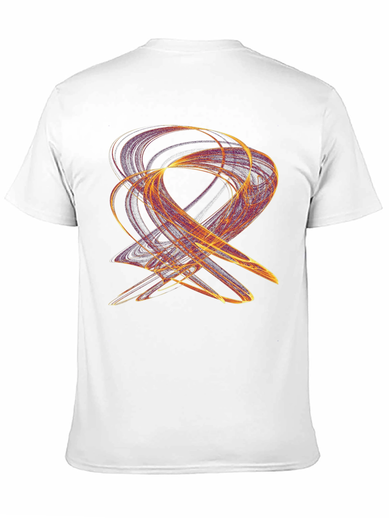 Abstract Swirl Graphic Black T-Shirt