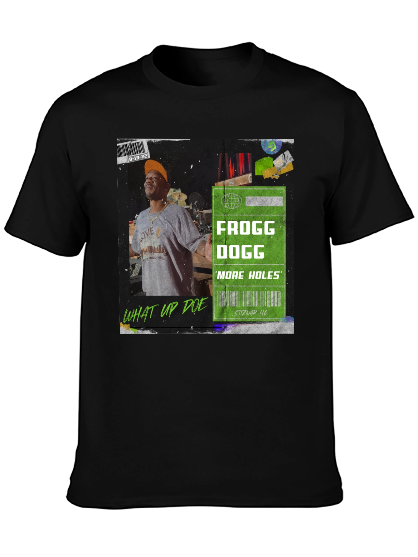 Frogg Dogg More Holes Black Graphic Tee