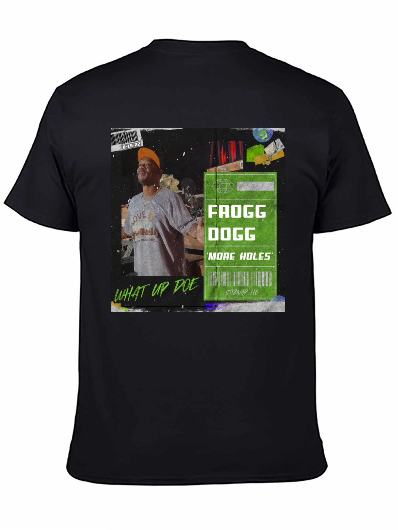 Frogg Dogg More Holes Black Graphic Tee