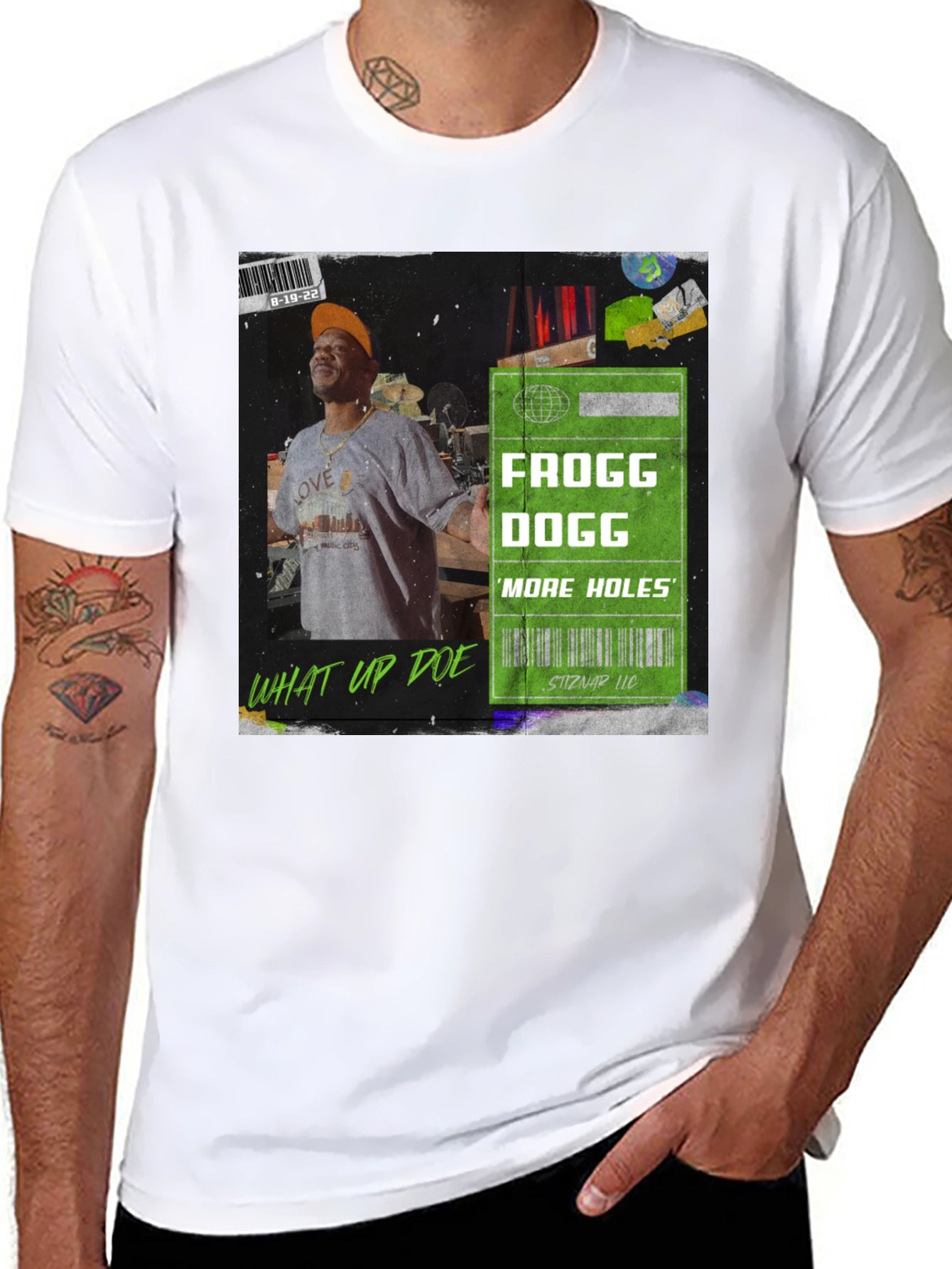 Frogg Dogg More Holes Black Graphic Tee