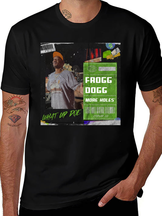 Frogg Dogg More Holes Black Graphic Tee