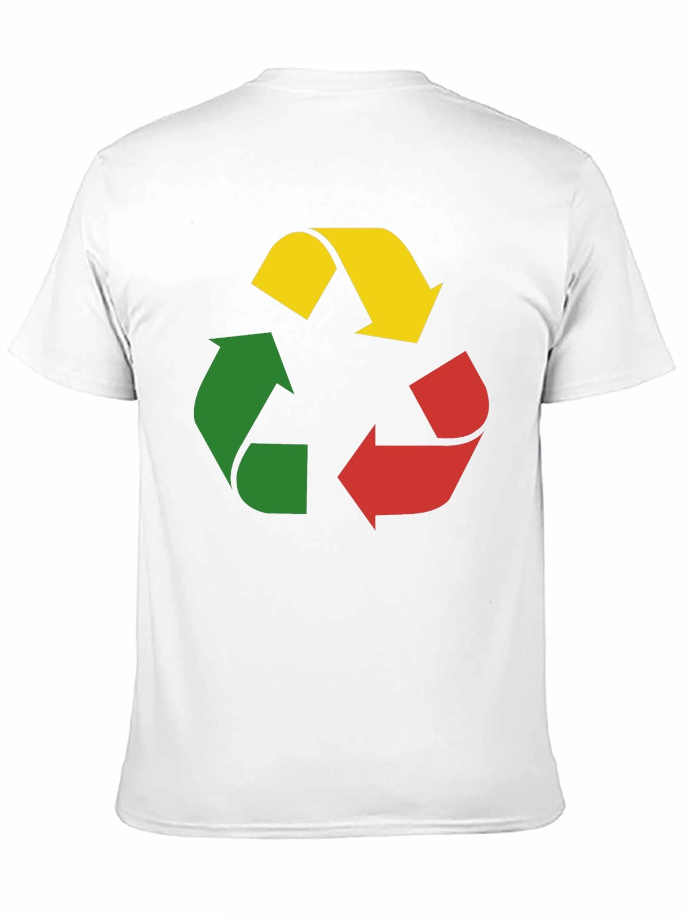 Recycle Symbol Graphic Tee - Black Cotton T-Shirt