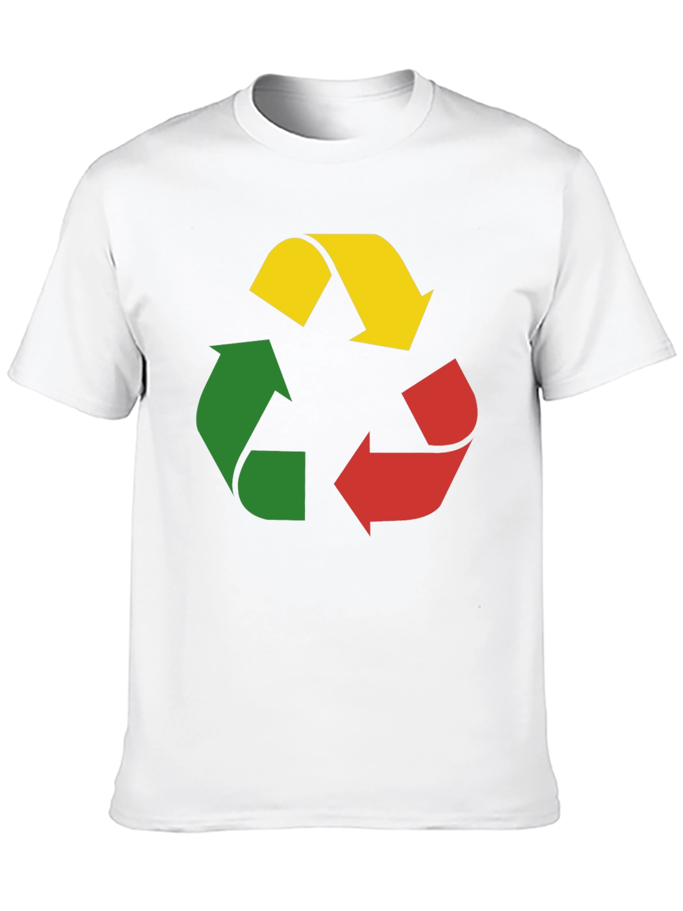 Recycle Symbol Graphic Tee - Black Cotton T-Shirt