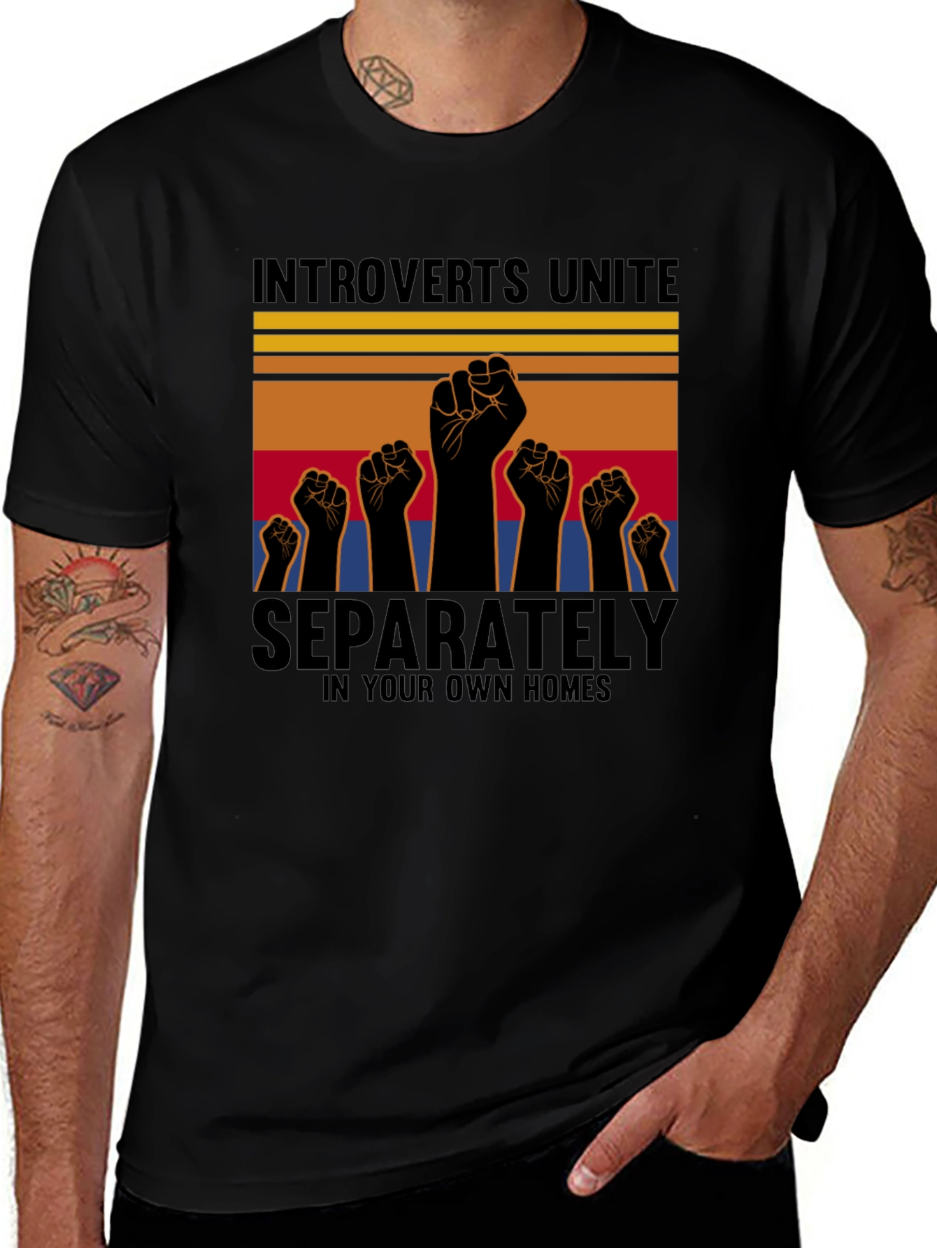 Introverts Unite T-Shirt Separately in Your Own Homes