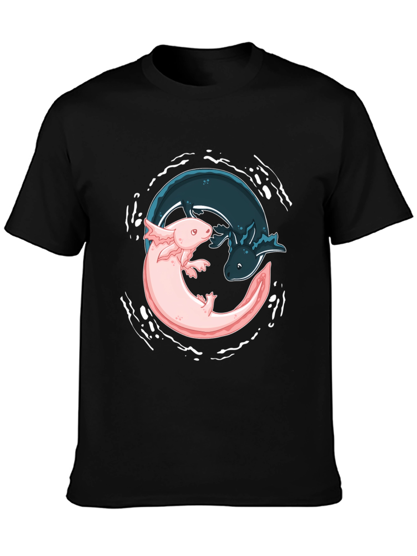 Yin Yang Axolotl Graphic Tee