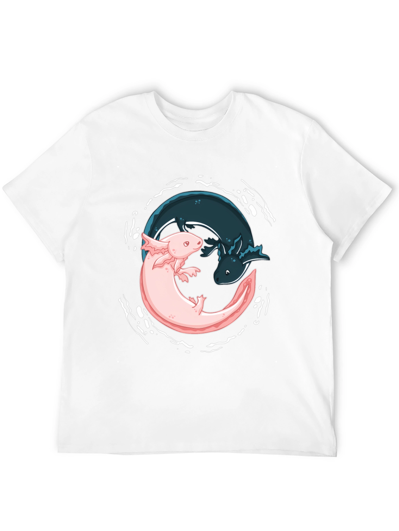 Yin Yang Axolotl Graphic Tee