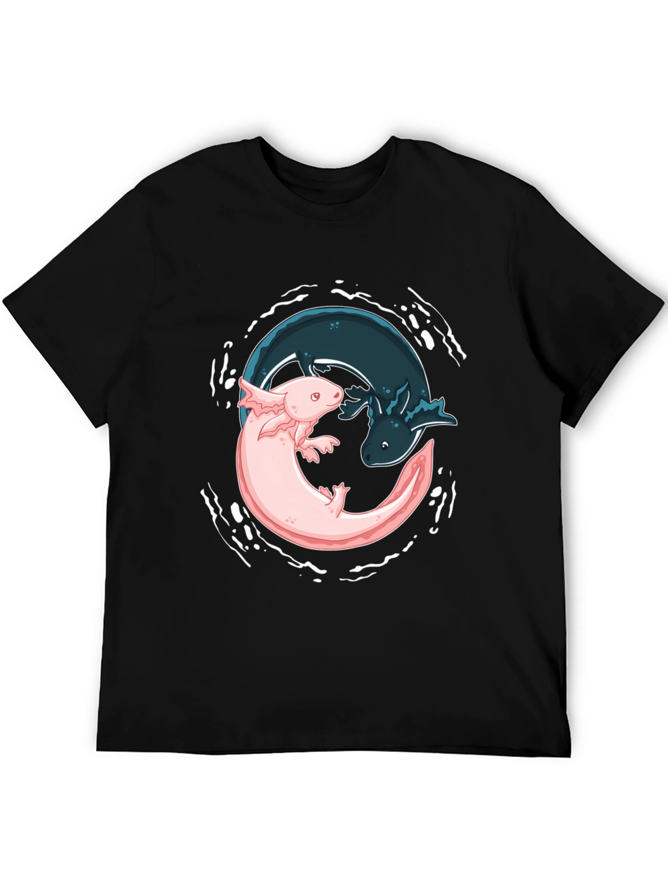 Yin Yang Axolotl Graphic Tee