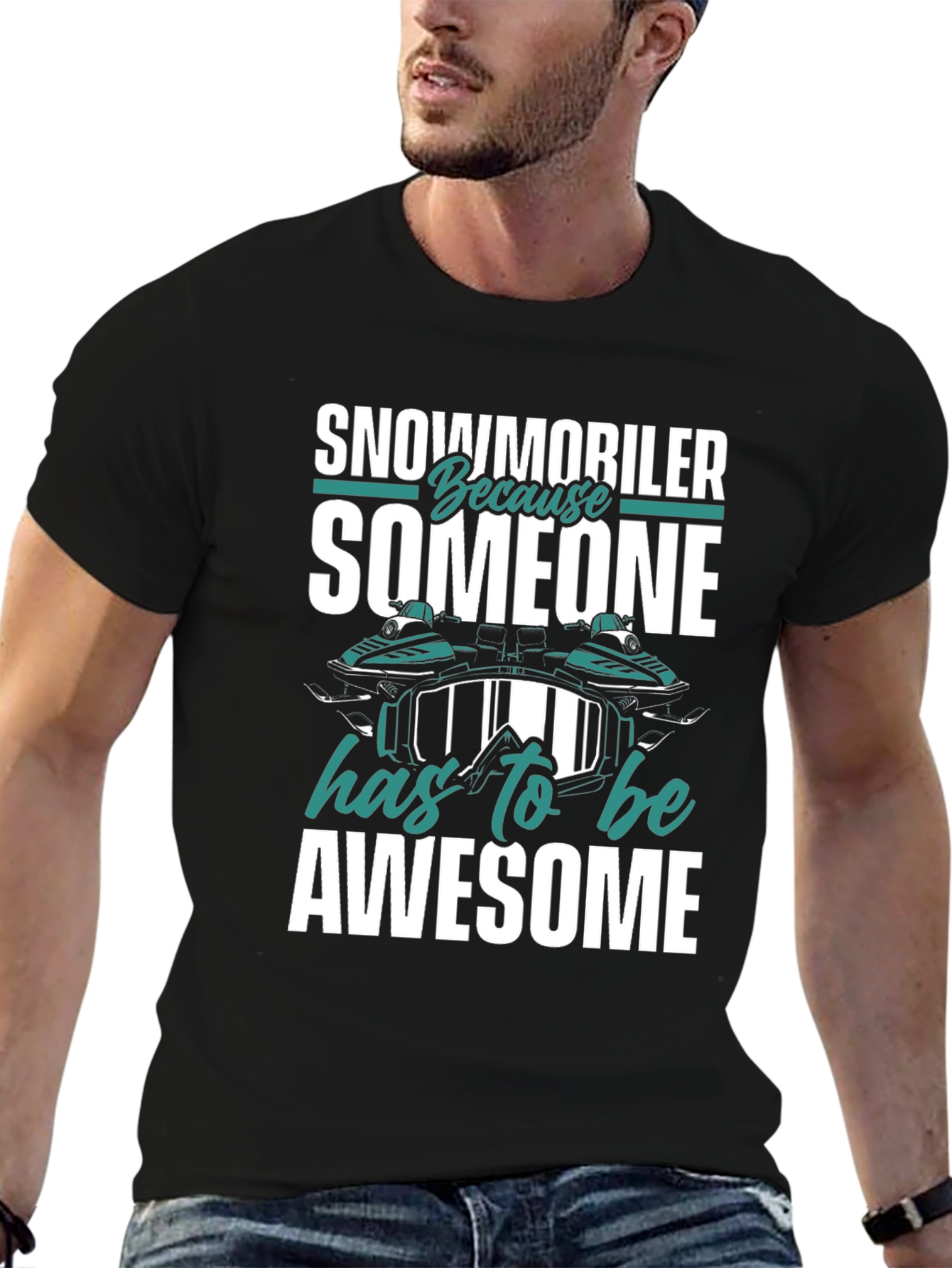 Snowmobiler Awesome Graphic Tee