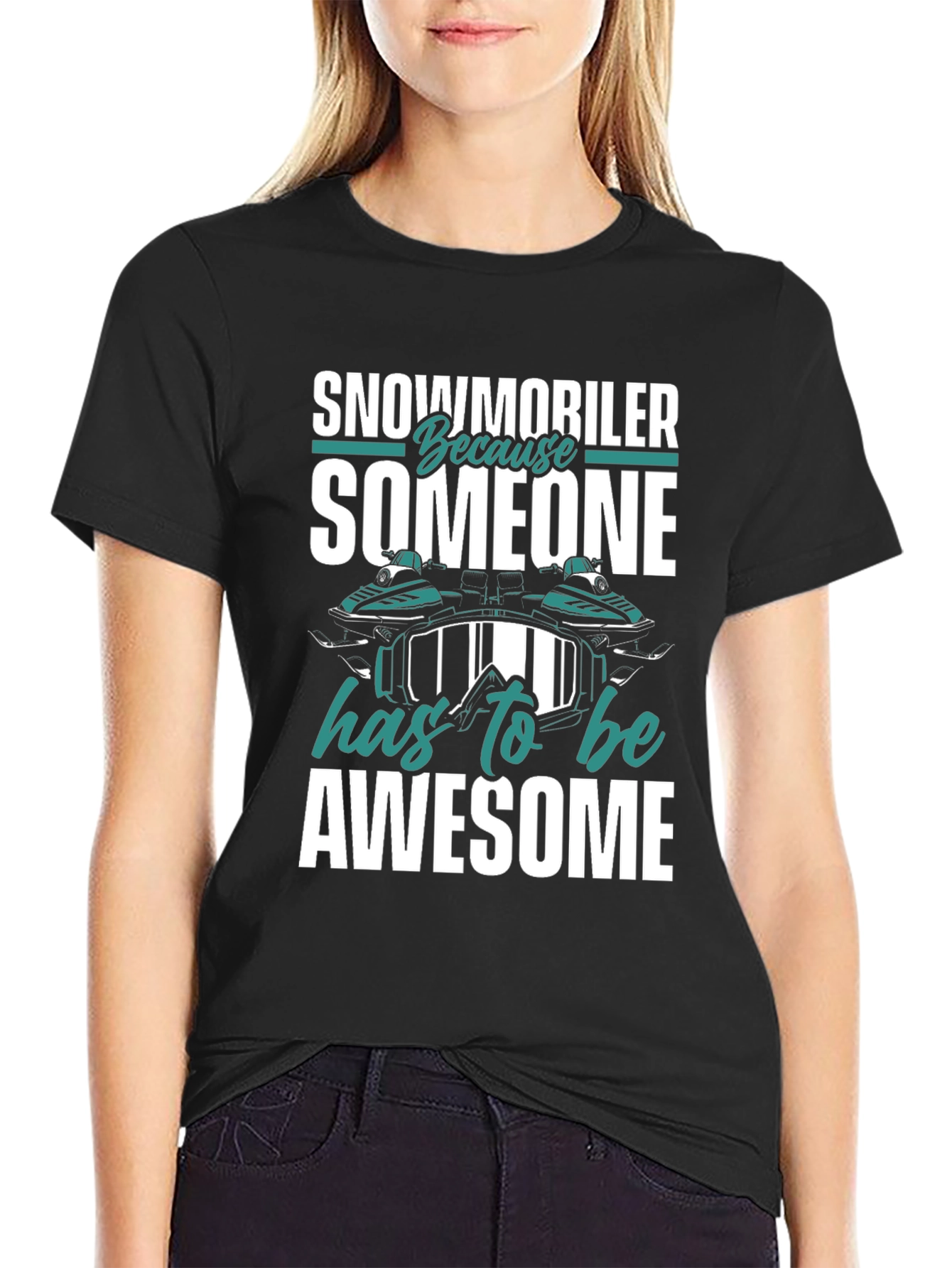 Snowmobiler Awesome Graphic Tee
