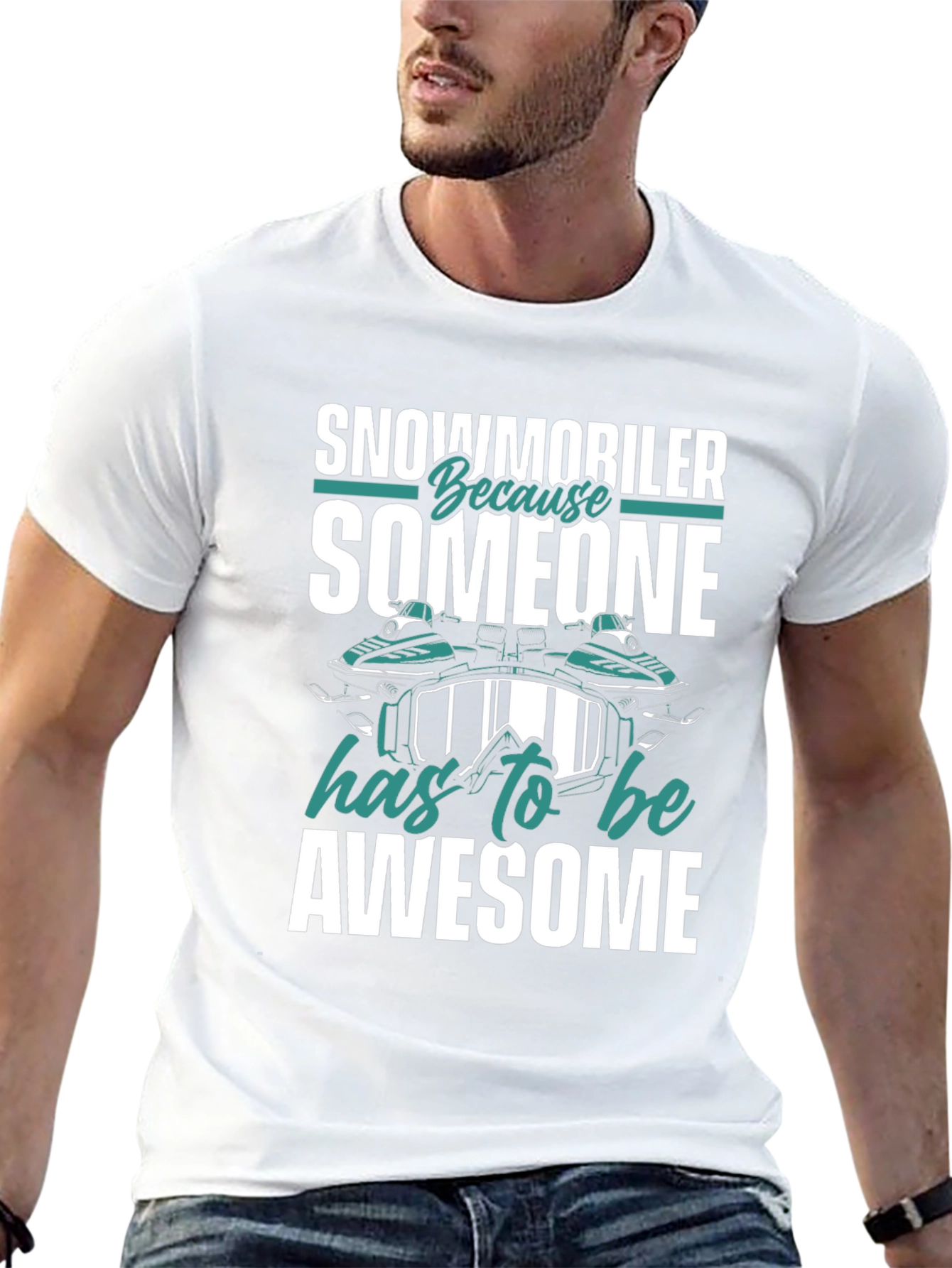 Snowmobiler Awesome Graphic Tee