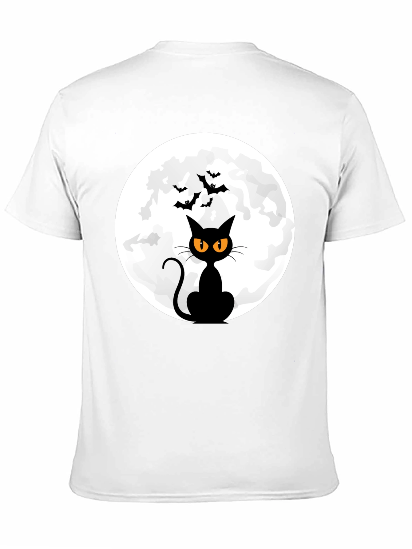 Halloween Black Cat Moon T-Shirt
