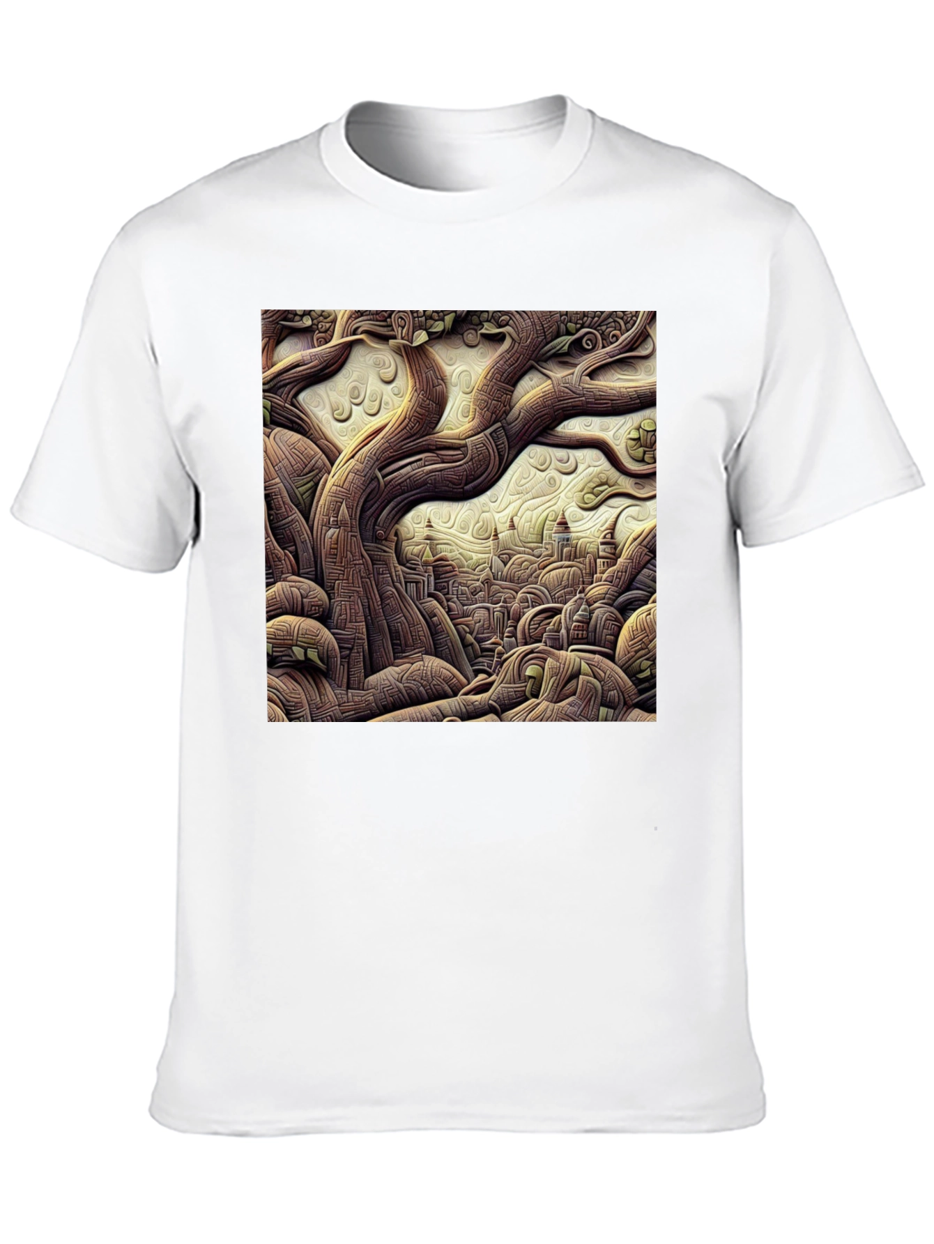 Artistic Tree of Life Black T-Shirt