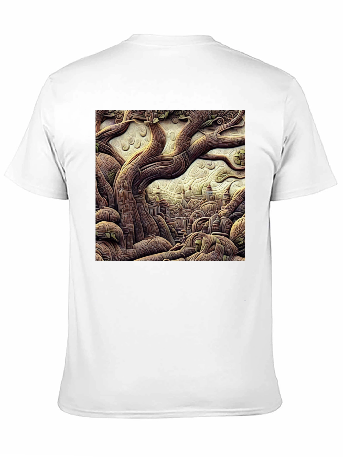 Artistic Tree of Life Black T-Shirt