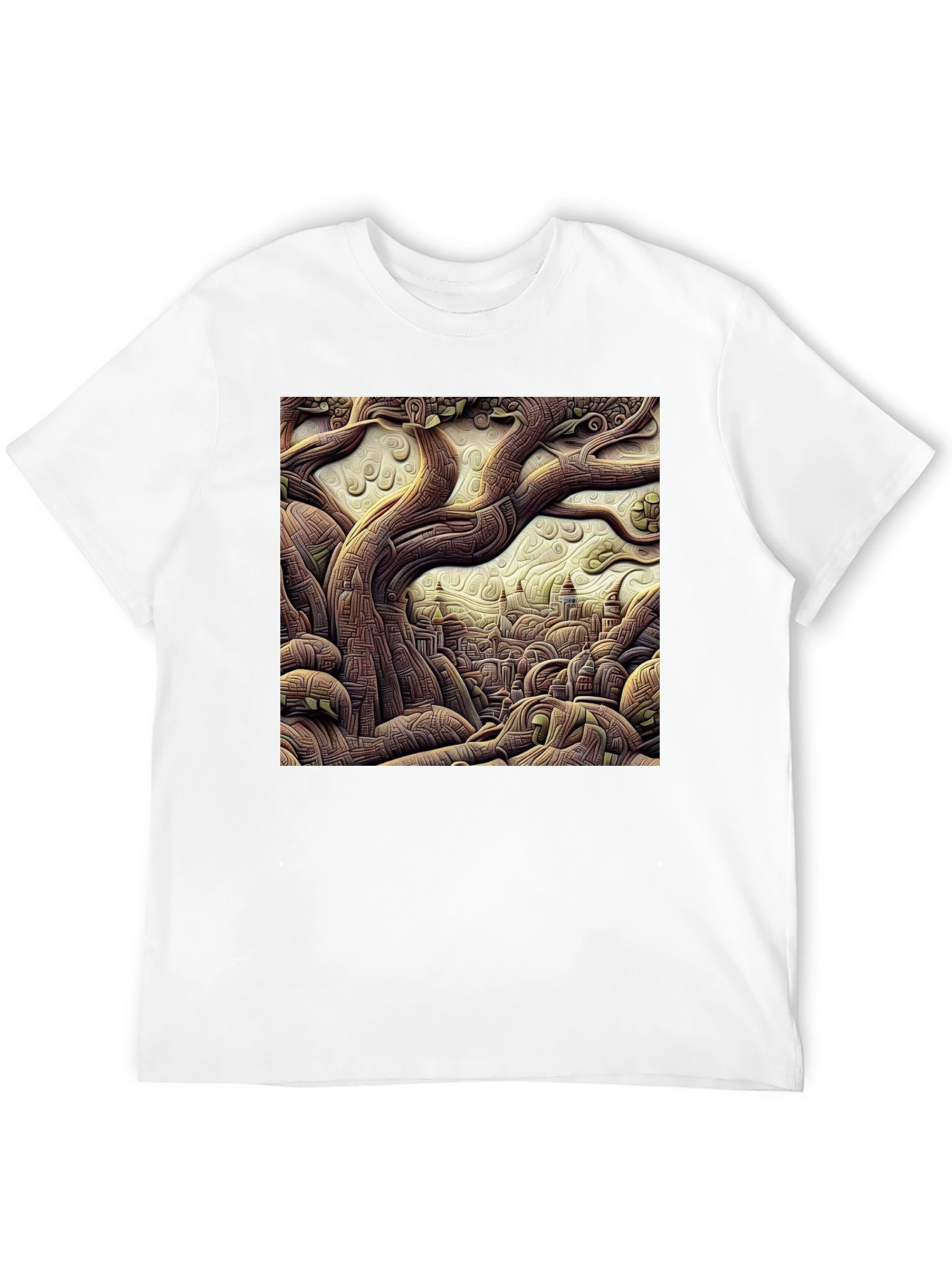 Artistic Tree of Life Black T-Shirt