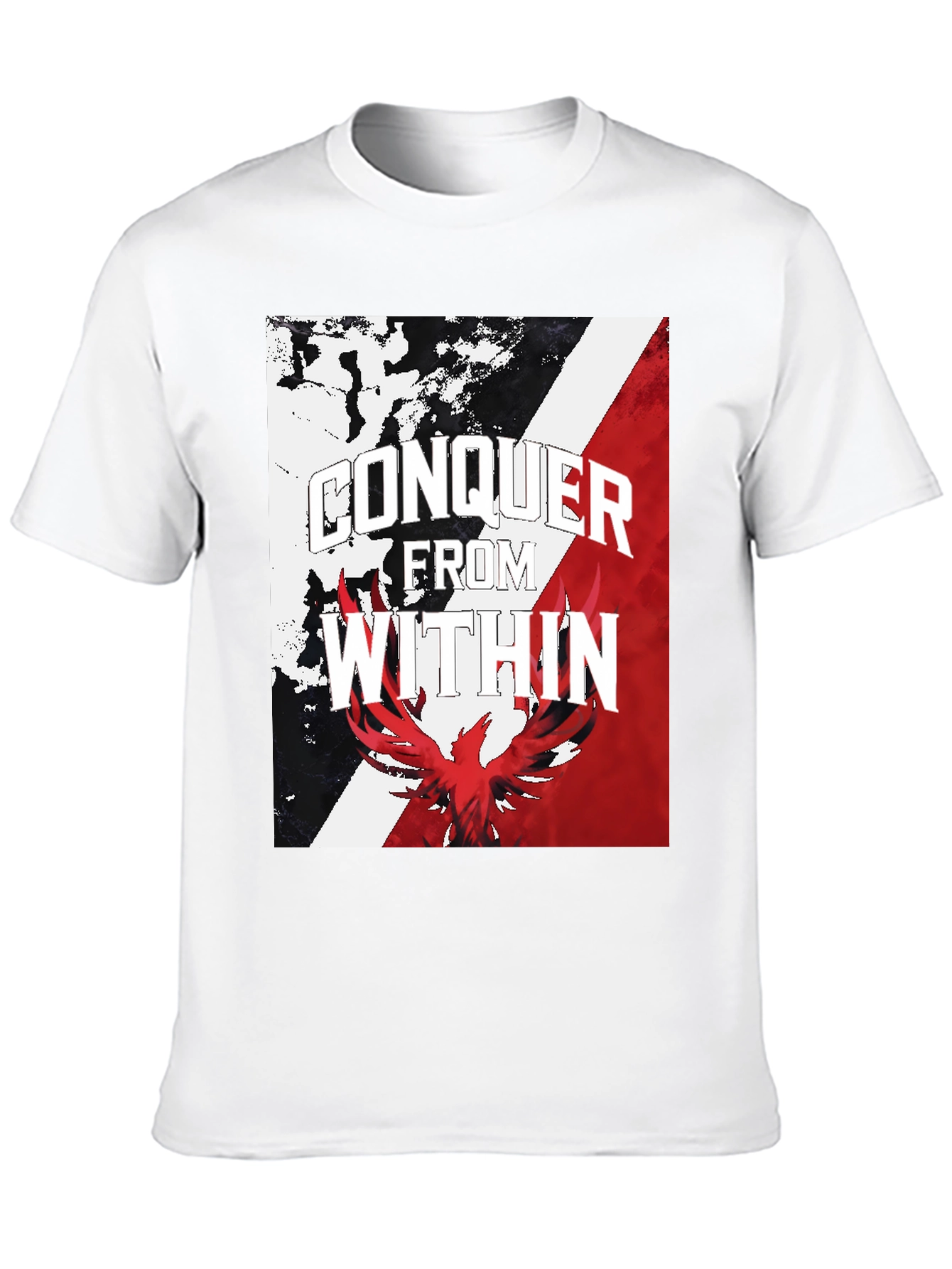 Conquer Within Graphic Tee - Black