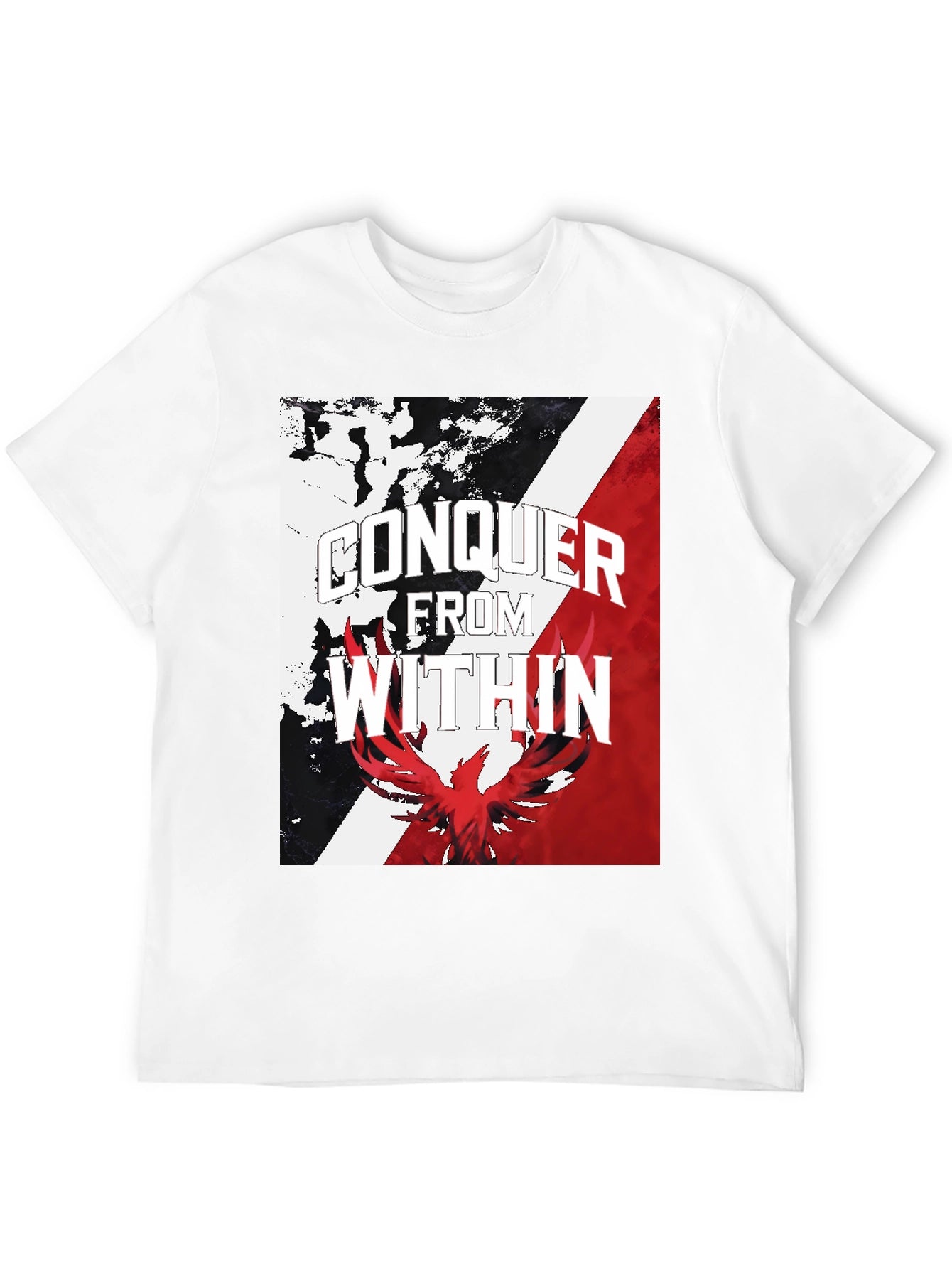Conquer Within Graphic Tee - Black