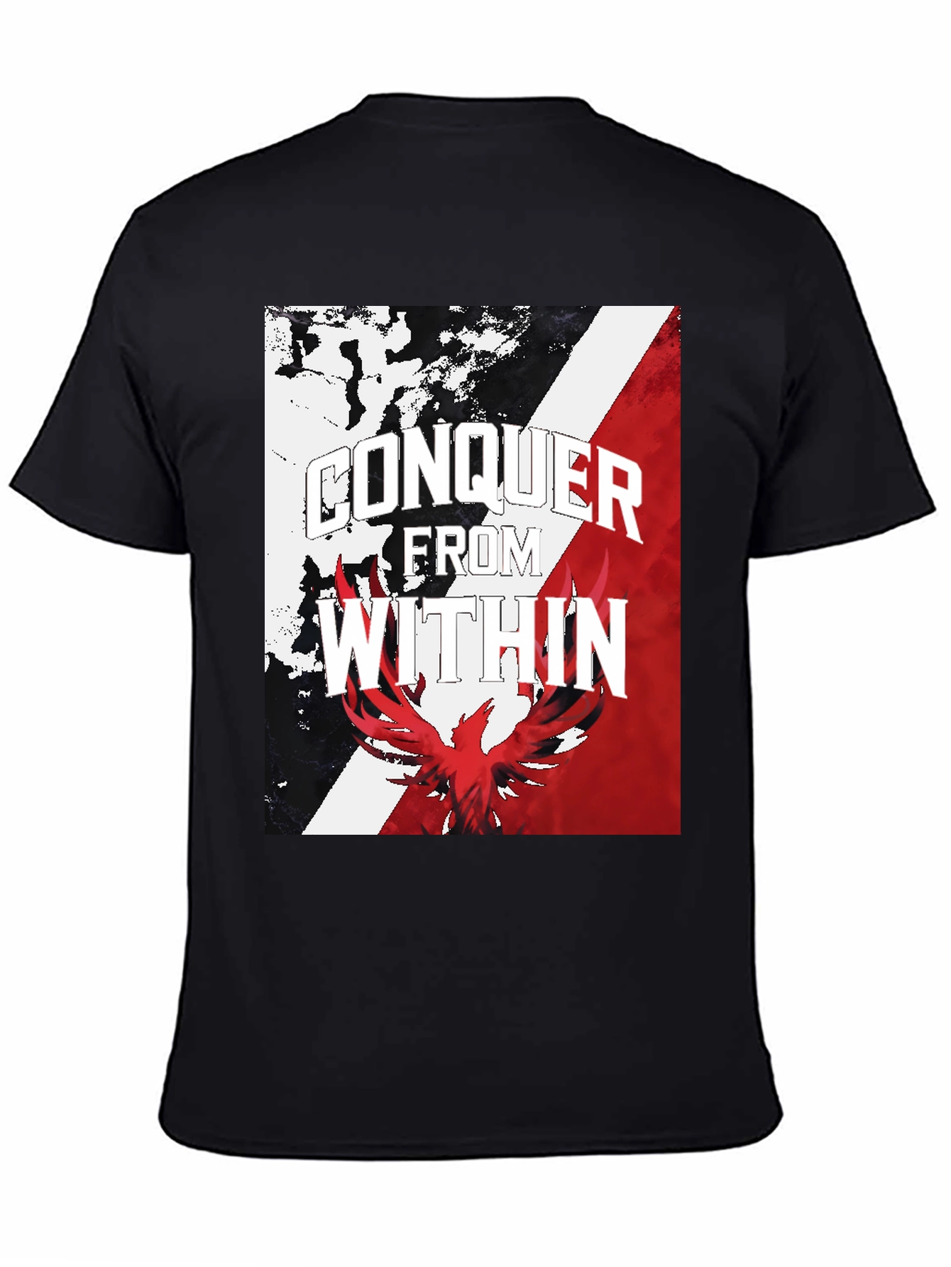 Conquer Within Graphic Tee - Black