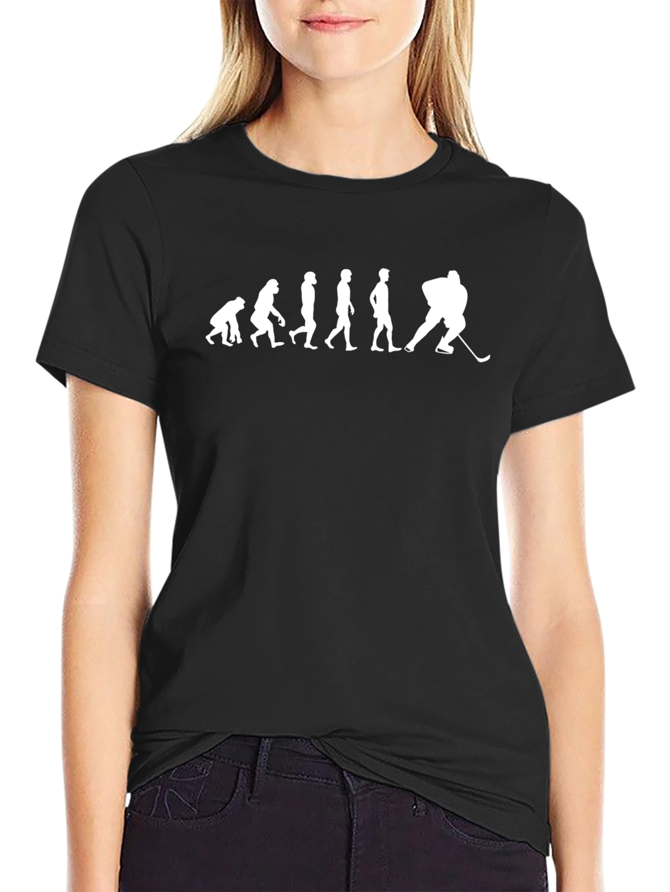 Evolution of Hockey T-Shirt - Black