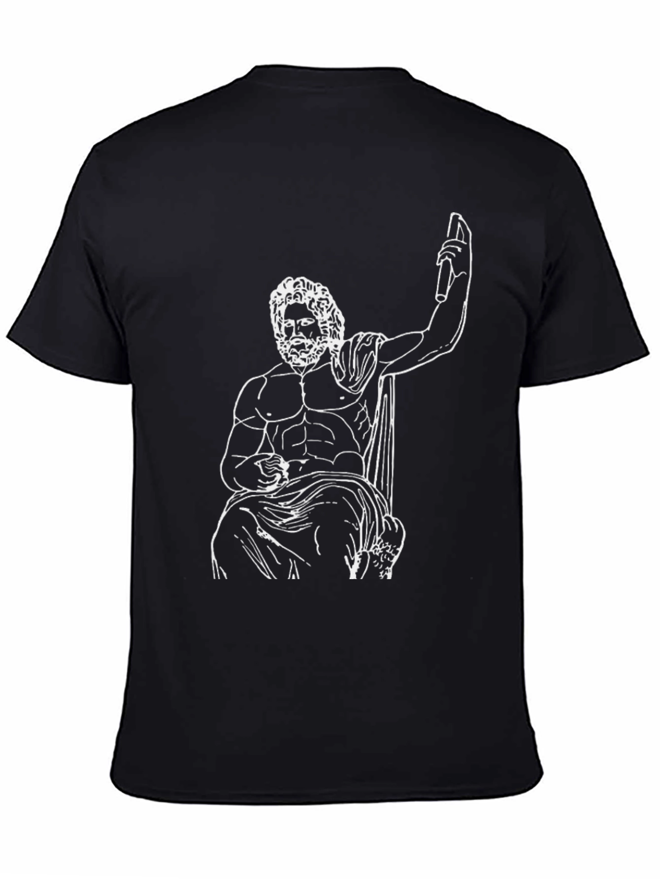 Zeus Graphic Tee - Classic Black Cotton Shirt