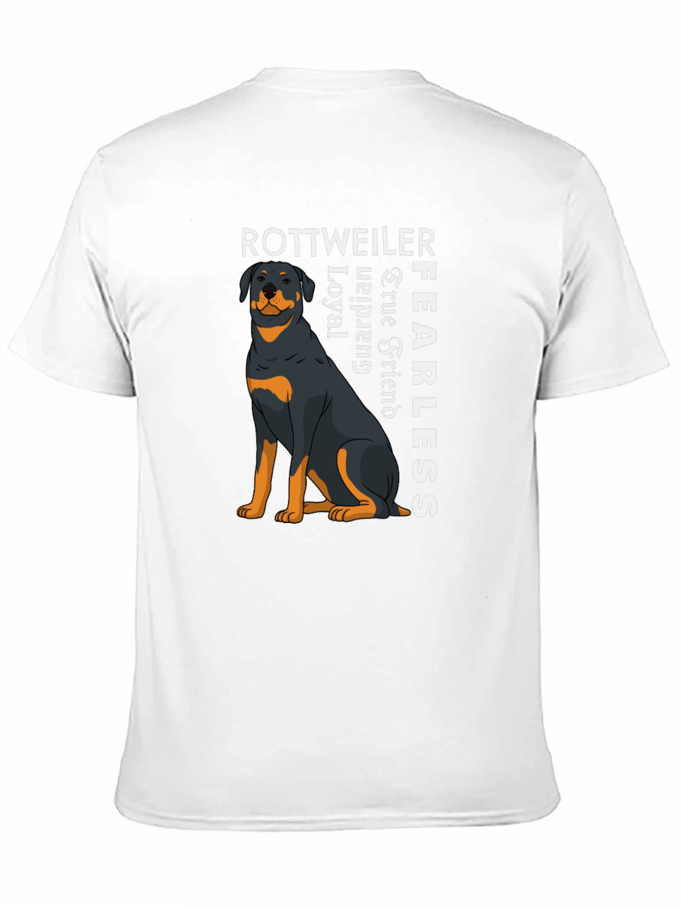 Rottweiler Dog Graphic T-Shirt - Loyal Fearless Tee