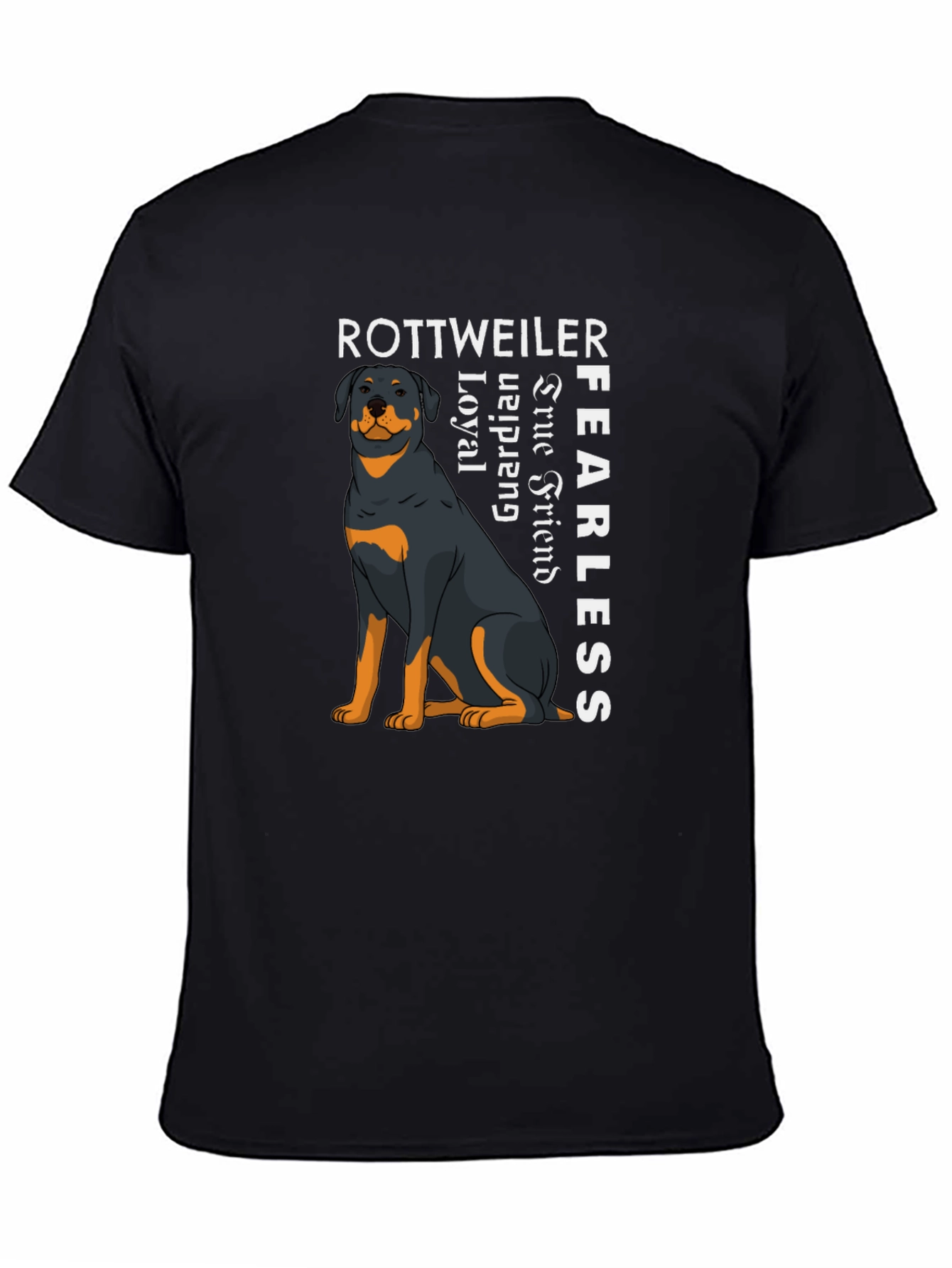 Rottweiler Dog Graphic T-Shirt - Loyal Fearless Tee