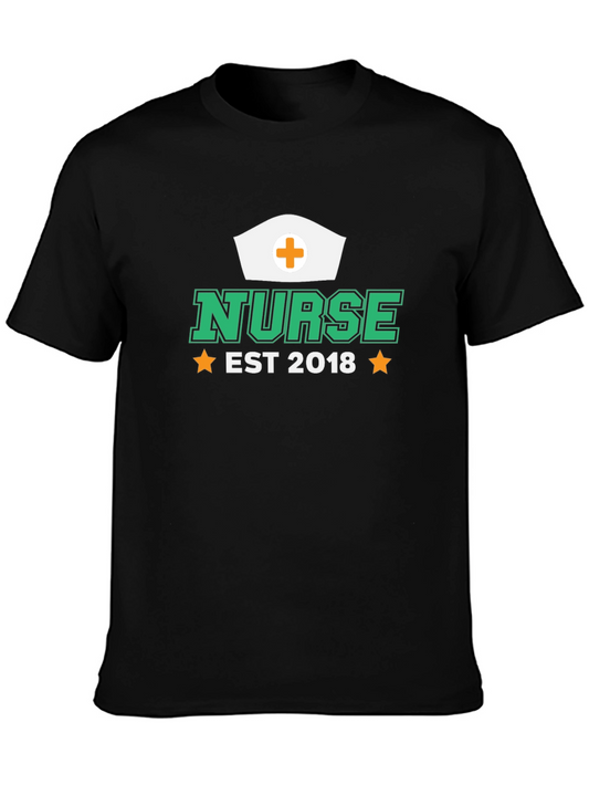 Nurse EST 2018 Black T-Shirt