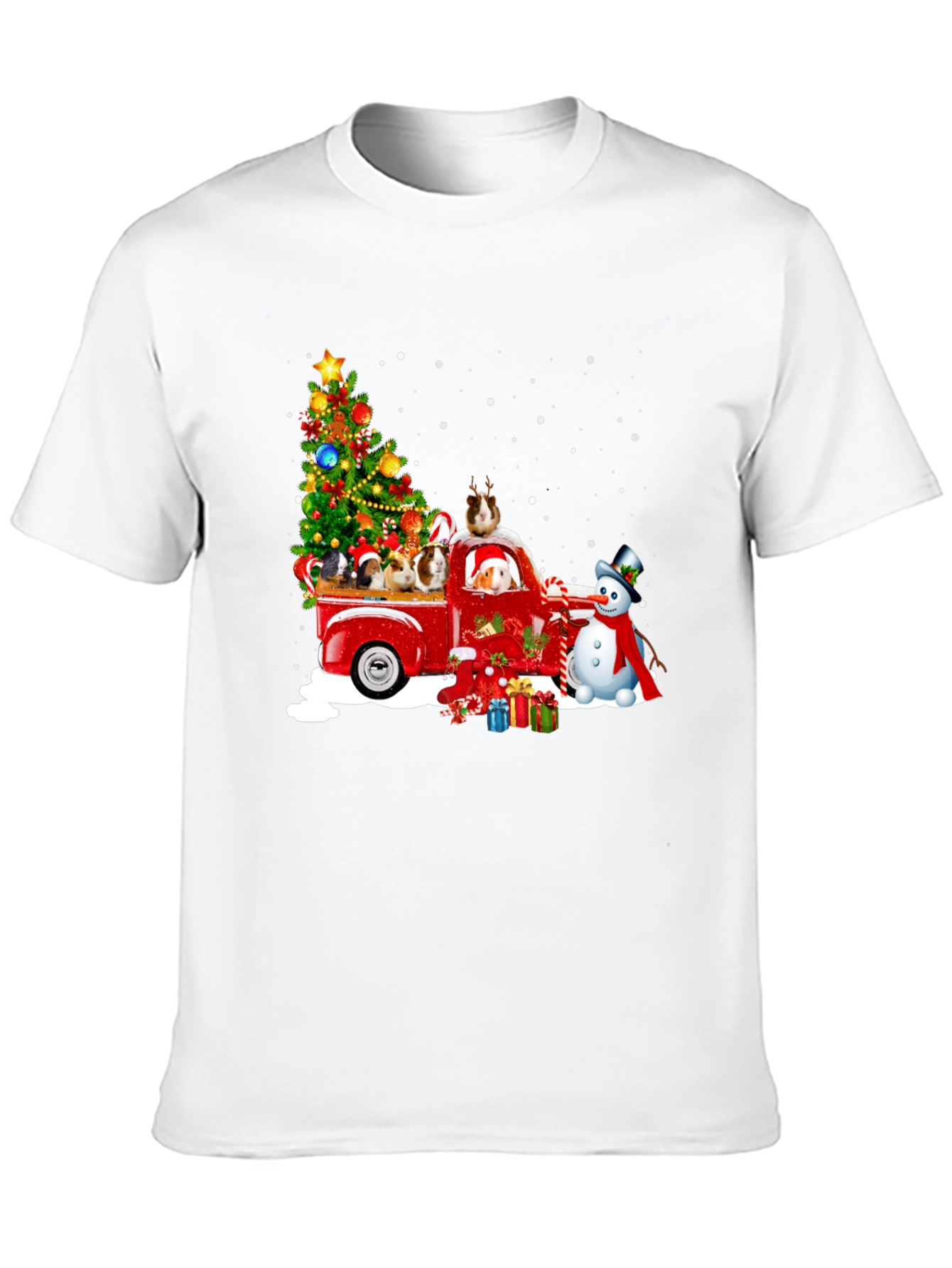 Festive Guinea Pig Christmas T-Shirt