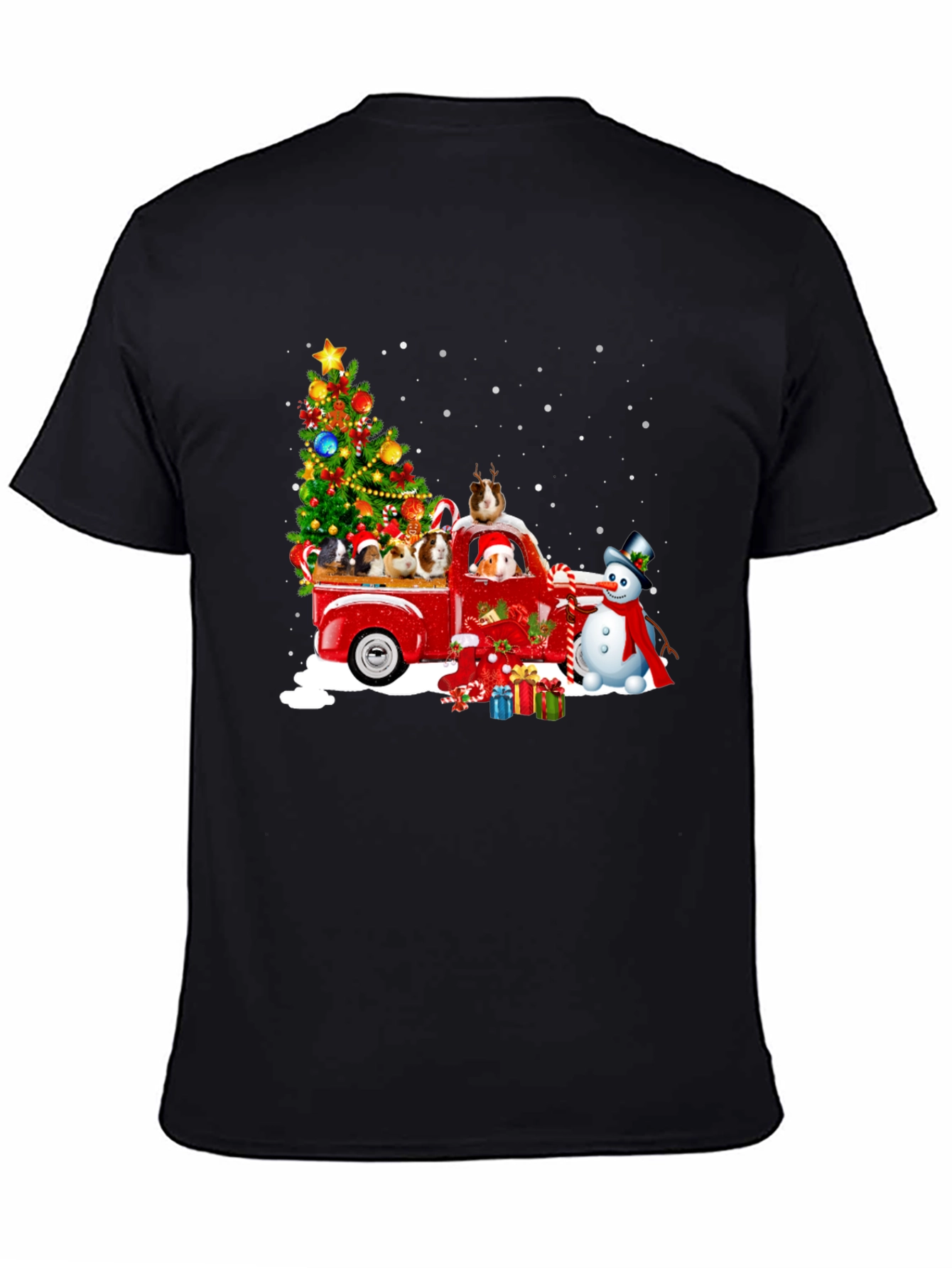 Festive Guinea Pig Christmas T-Shirt