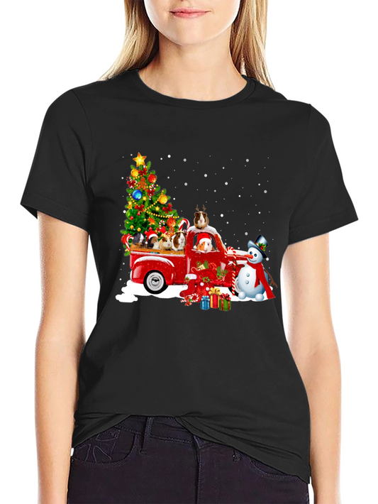 Festive Guinea Pig Christmas T-Shirt