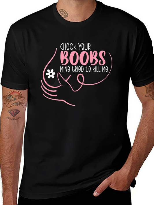 Check Your Boobs Graphic Tee