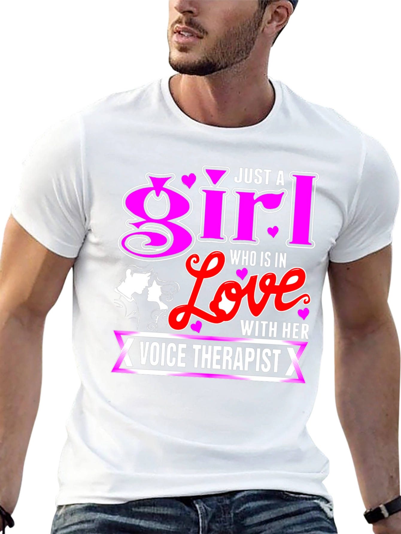 Girl in Love Voice Therapist Black T-Shirt