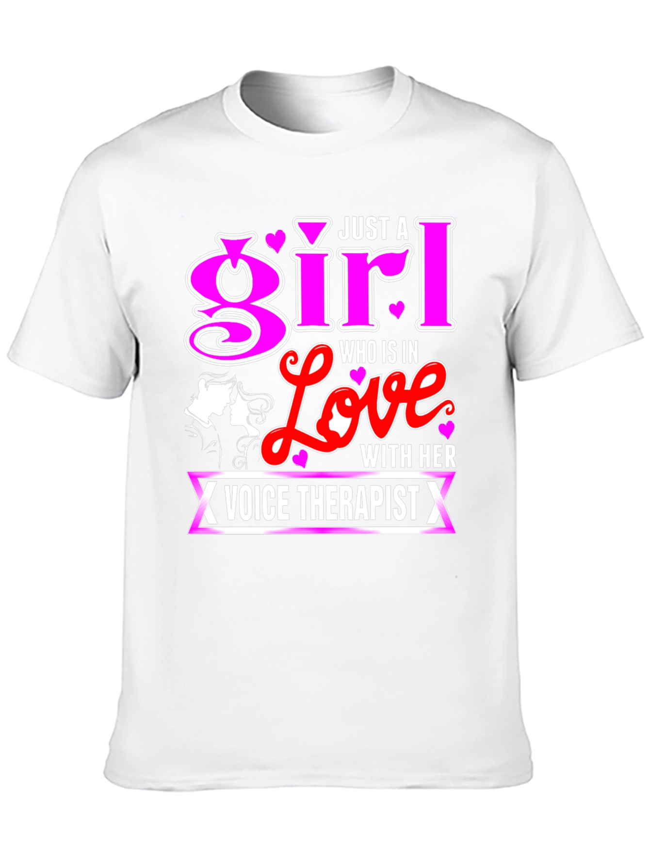 Girl in Love Voice Therapist Black T-Shirt
