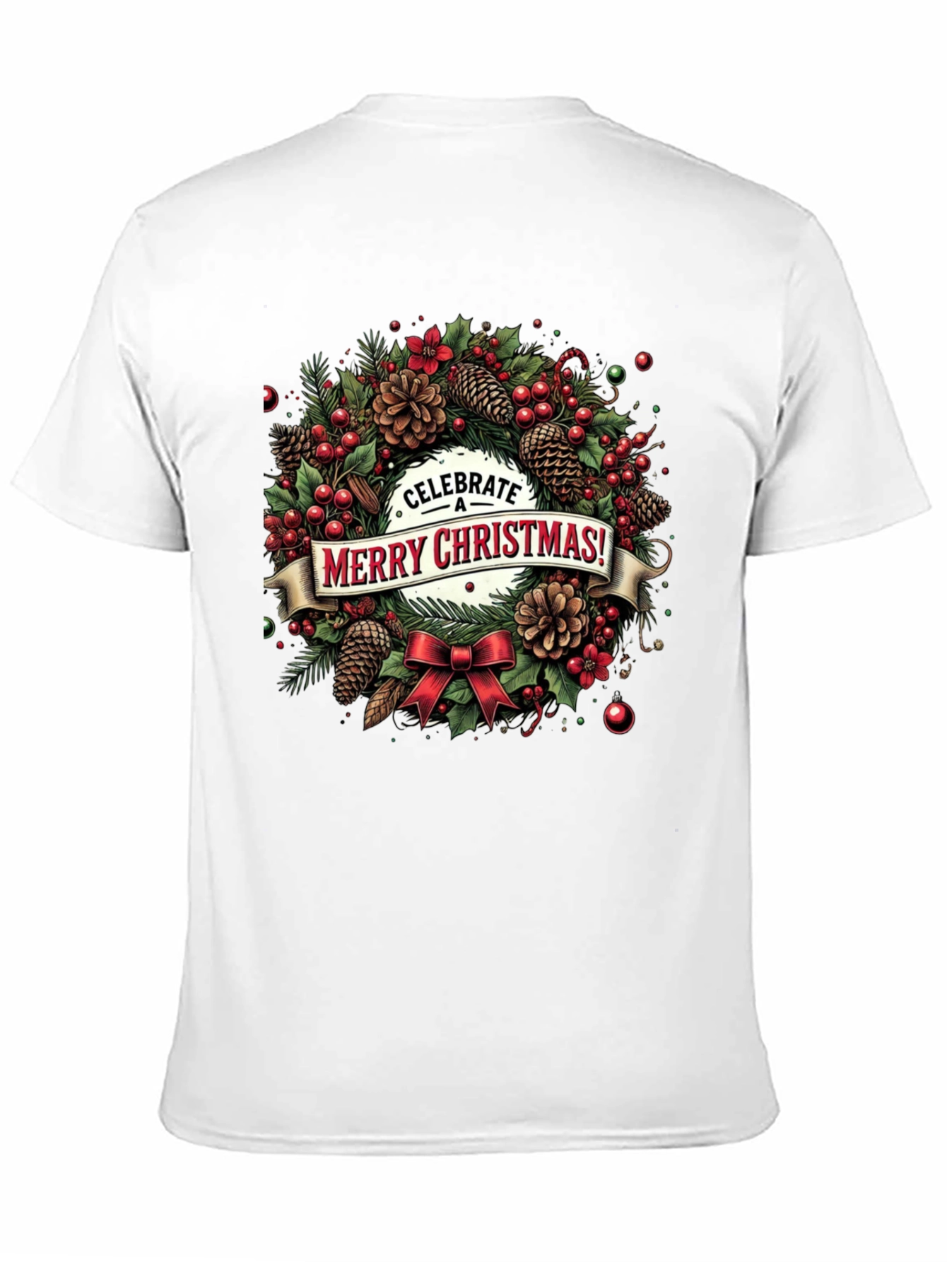 Merry Christmas Wreath T-Shirt