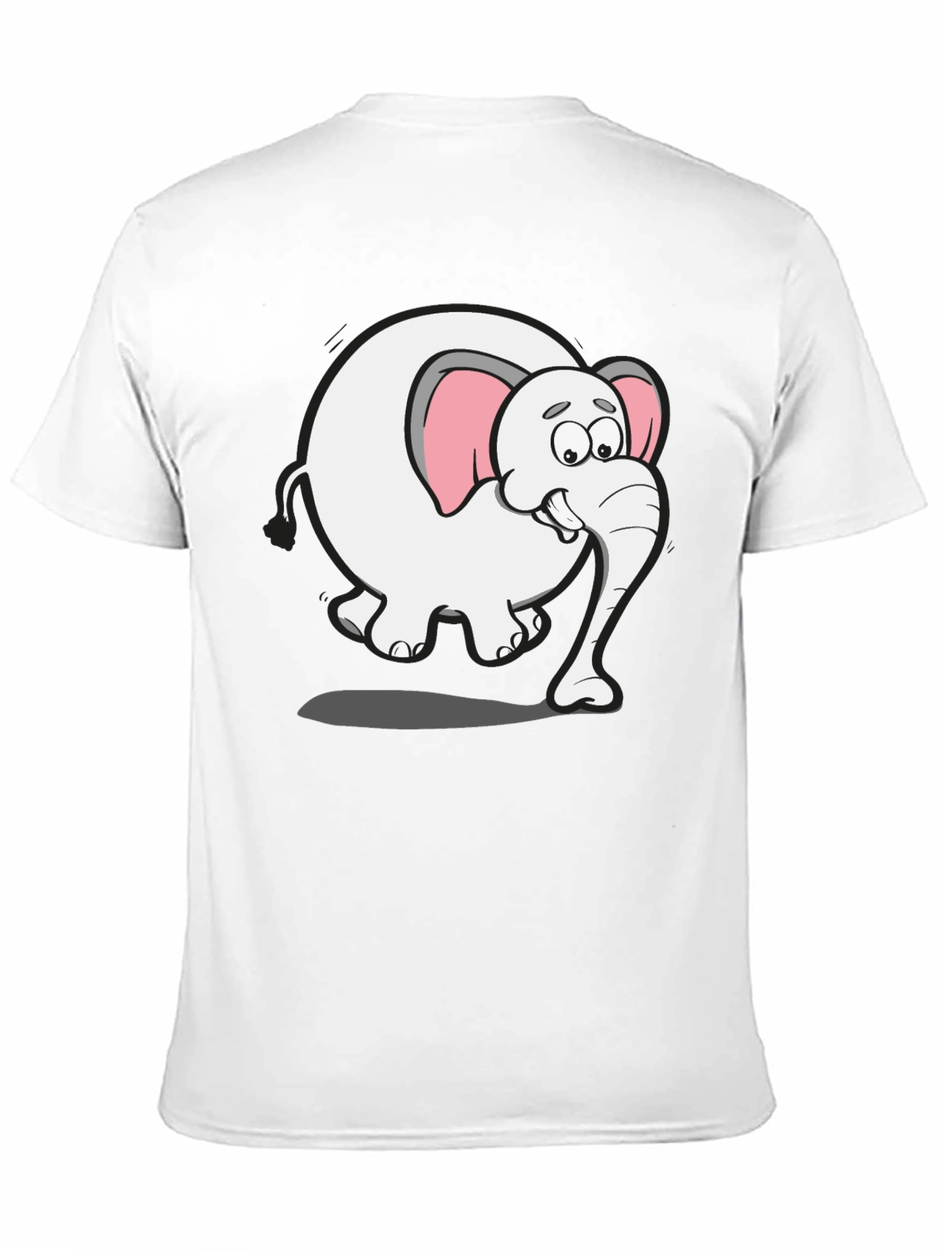 Cartoon Elephant Graphic Tee - Fun Animal Shirt