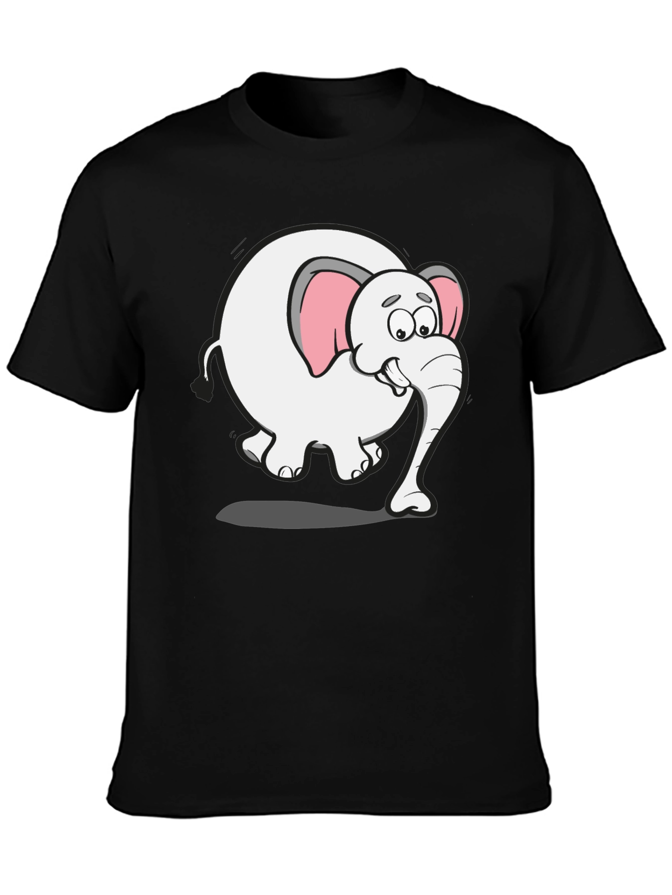 Cartoon Elephant Graphic Tee - Fun Animal Shirt