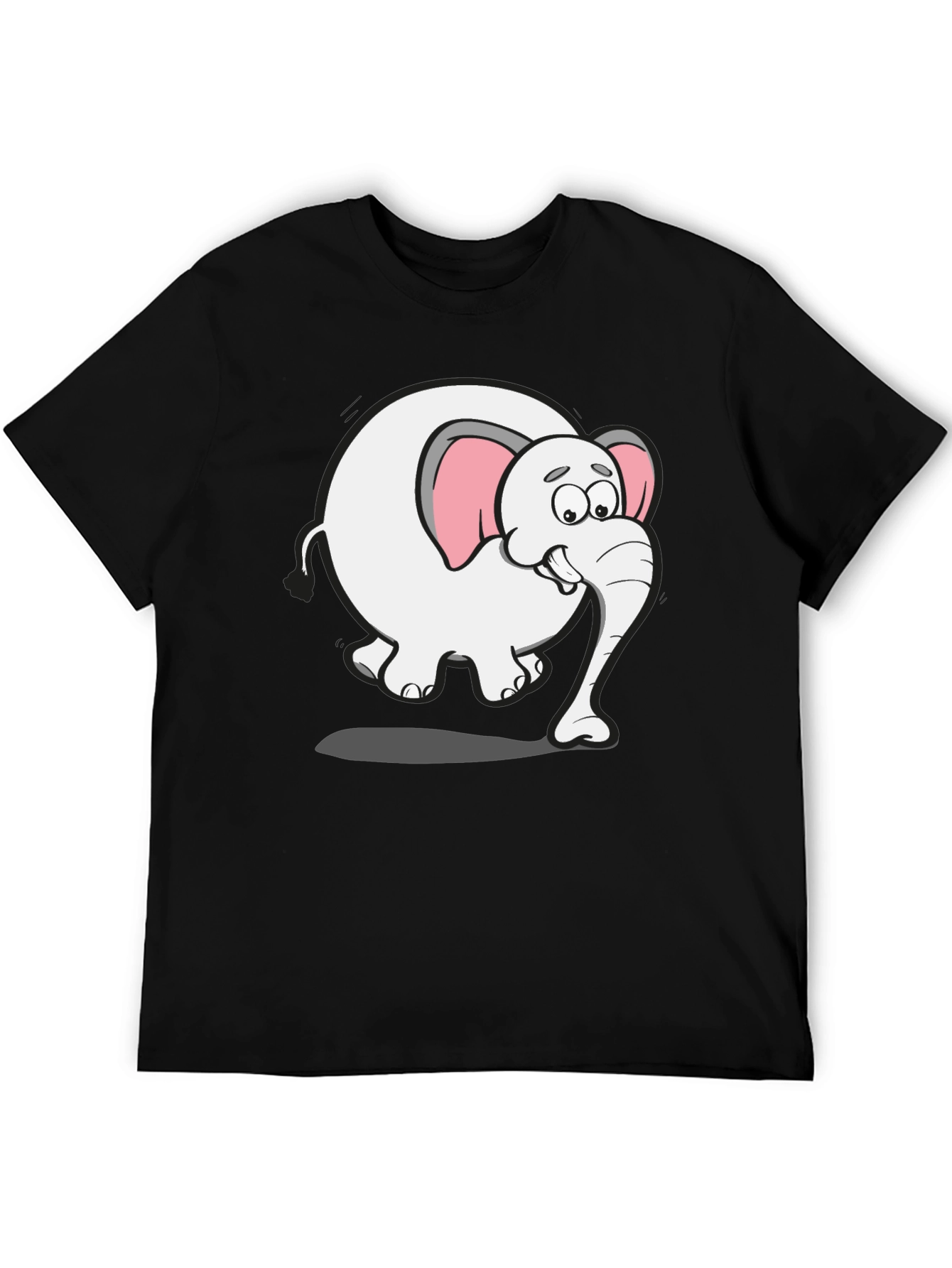 Cartoon Elephant Graphic Tee - Fun Animal Shirt