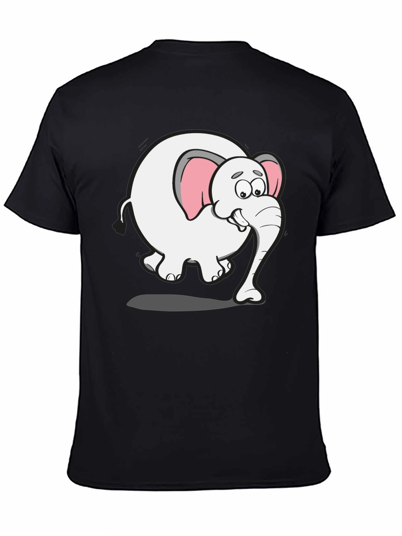 Cartoon Elephant Graphic Tee - Fun Animal Shirt
