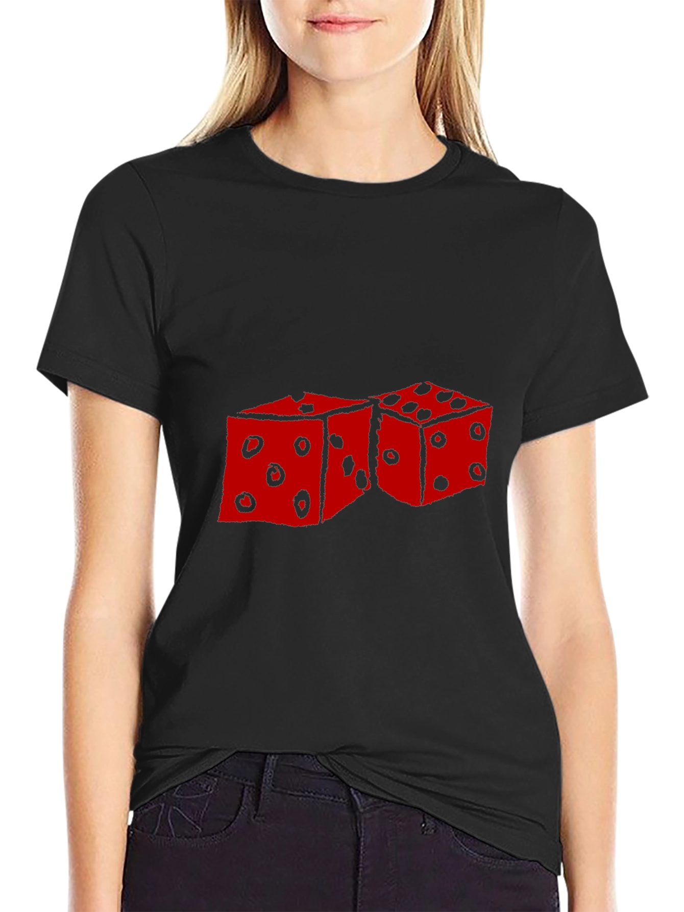 Dice Graphic Black T-Shirt