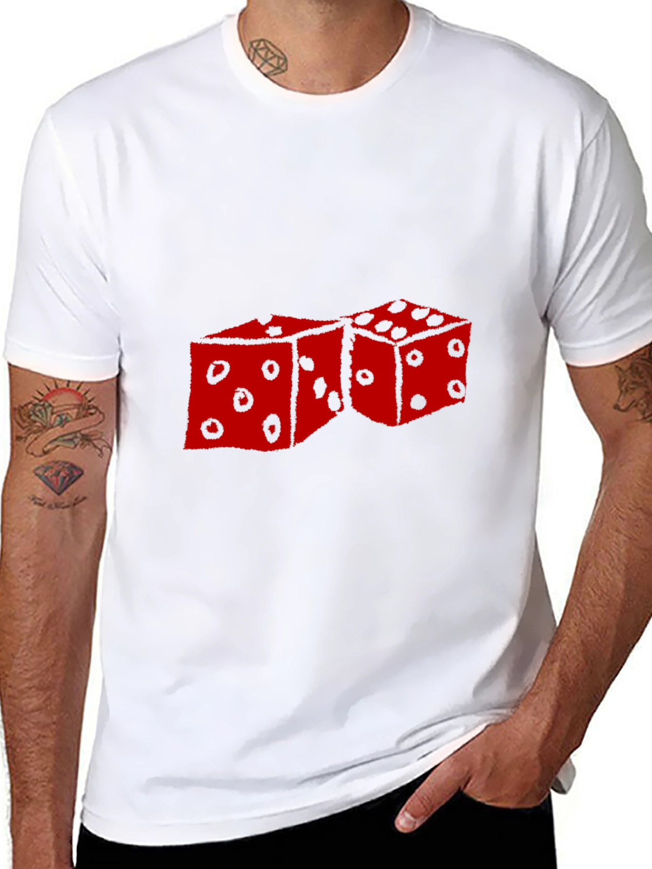 Dice Graphic Black T-Shirt