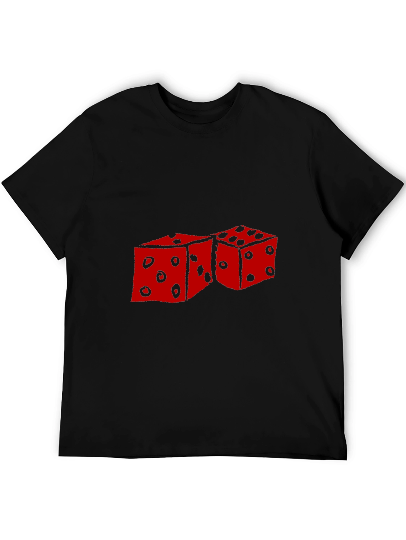 Dice Graphic Black T-Shirt