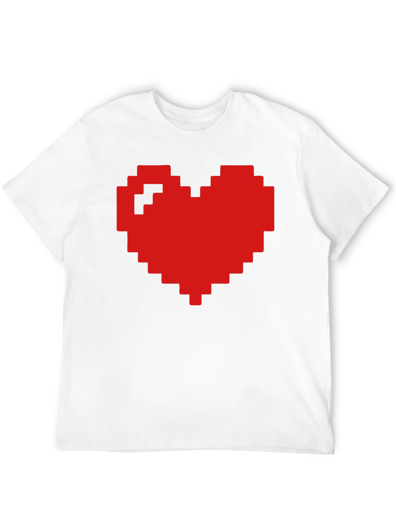 Pixel Heart Graphic T-Shirt - Gamer Style