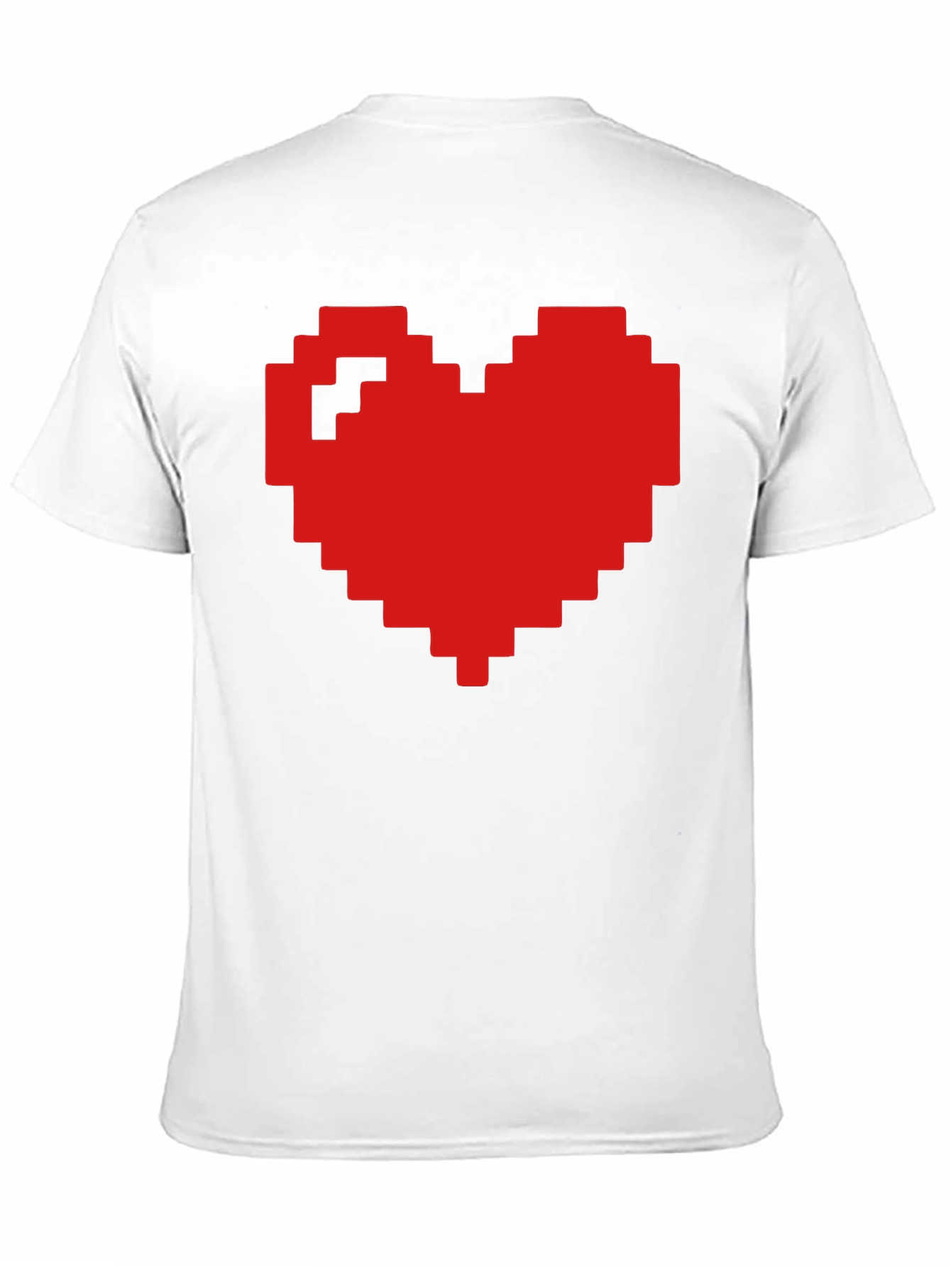 Pixel Heart Graphic T-Shirt - Gamer Style