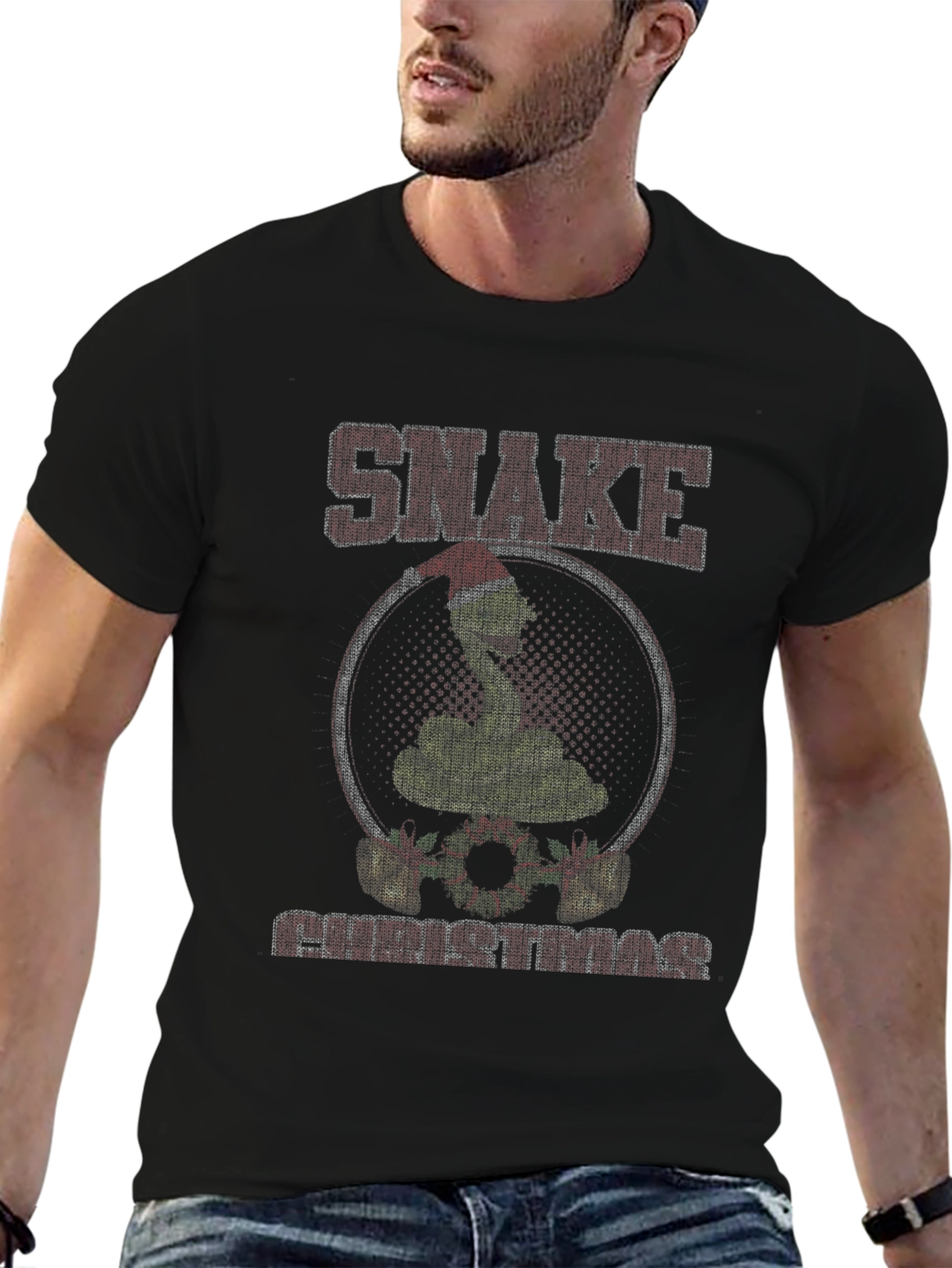 Snake Christmas T-Shirt - Holiday Tee