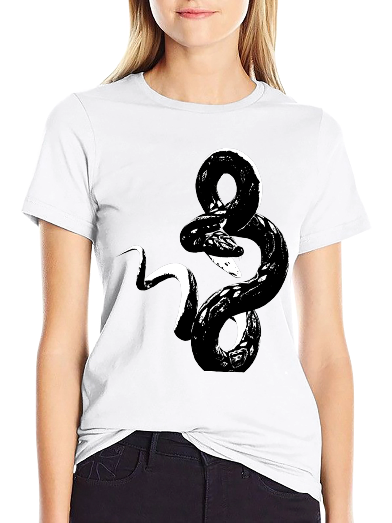 Snake Graphic Tee - Mens Black T-Shirt