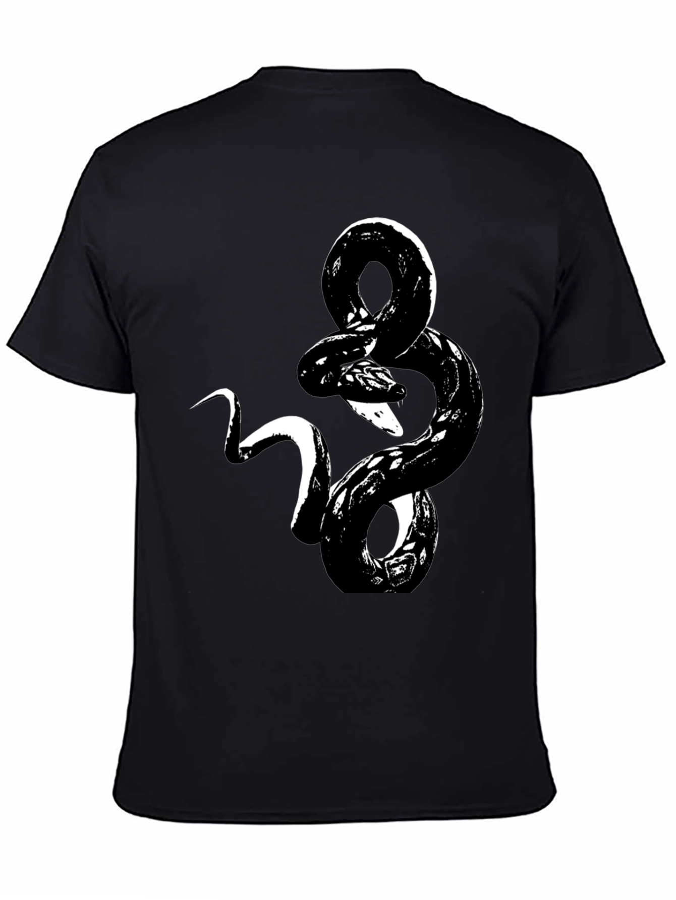 Snake Graphic Tee - Mens Black T-Shirt