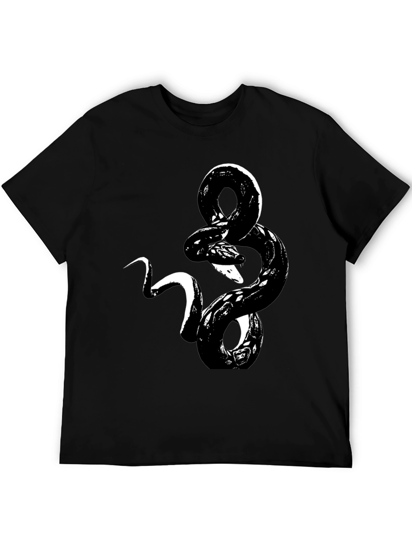 Snake Graphic Tee - Mens Black T-Shirt