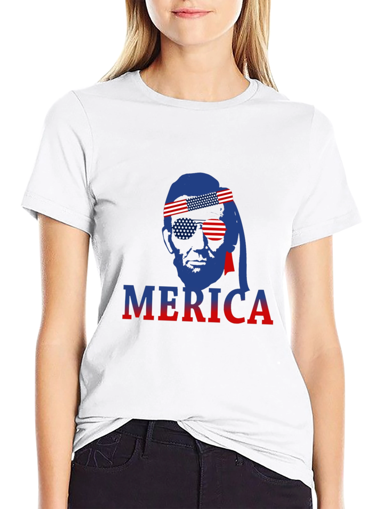 Merica T-Shirt Patriotic American Flag Tee