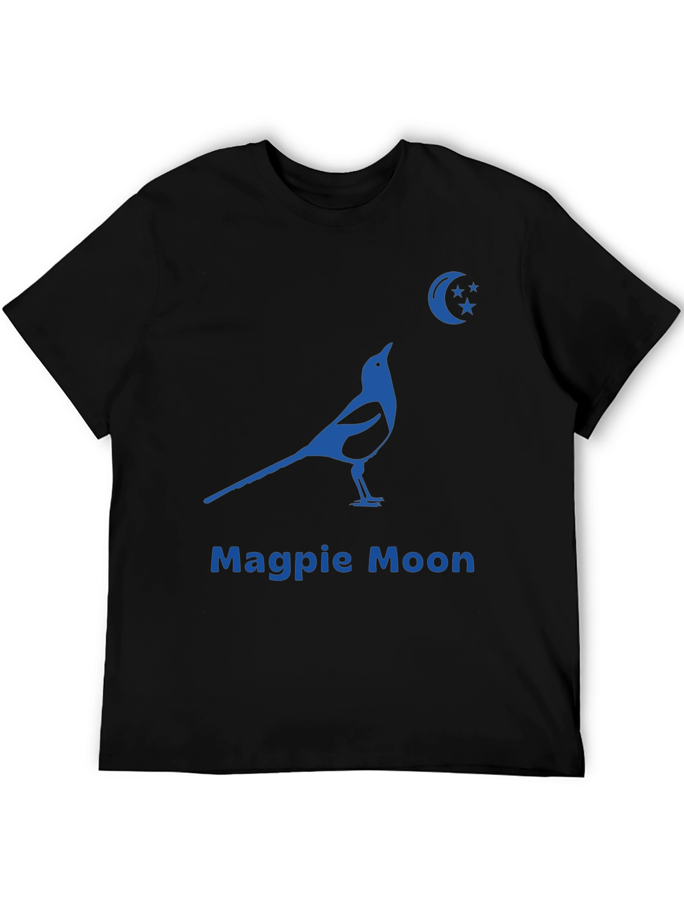 Magpie Moon Graphic Tee - Black Cotton Blend