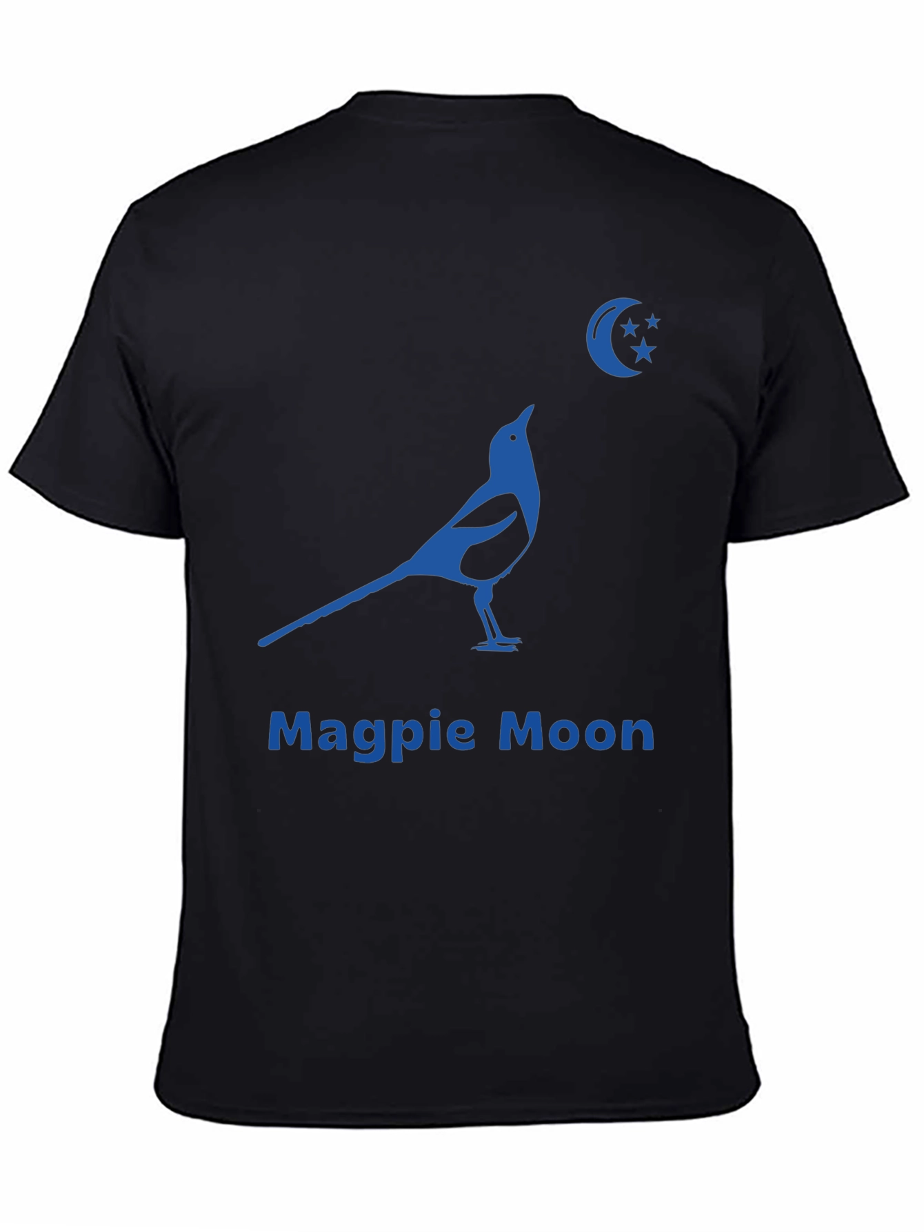 Magpie Moon Graphic Tee - Black Cotton Blend