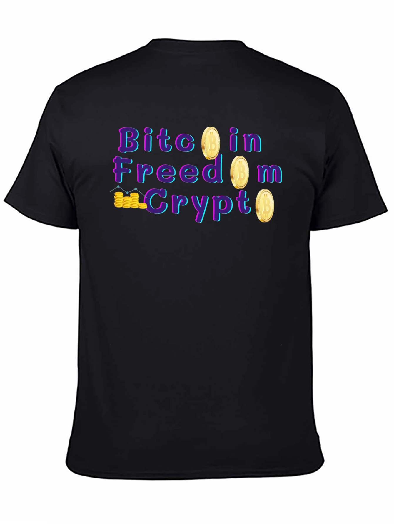 Bitcoin Freedom Crypto Graphic T-Shirt